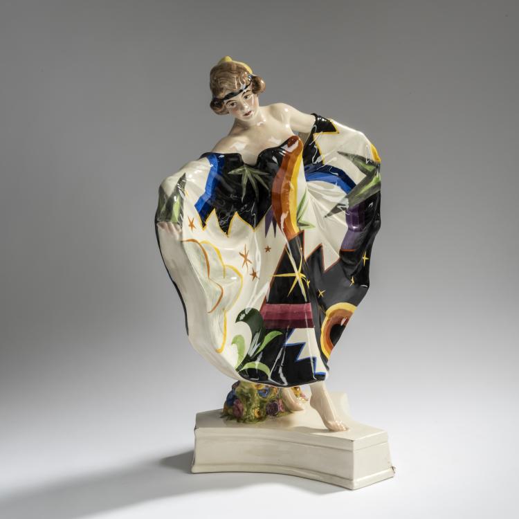 Bild 1 zu Objekt, T&auml;nzerin, 1920er Jahre, Wiener Kunstkeramische Werkst&auml;tte, Busch & Ludescher, 161E 1259