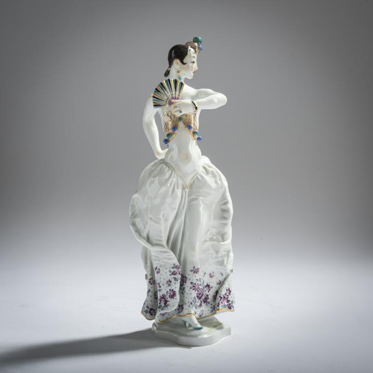 Hauptbild zu Objekt, 'Spanische T&auml;nzerin', 1933, Paul Scheurich, Meissen, 161E 1176