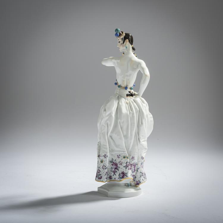Bild 3 zu Objekt, 'Spanische T&auml;nzerin', 1933, Paul Scheurich, Meissen, 161E 1176