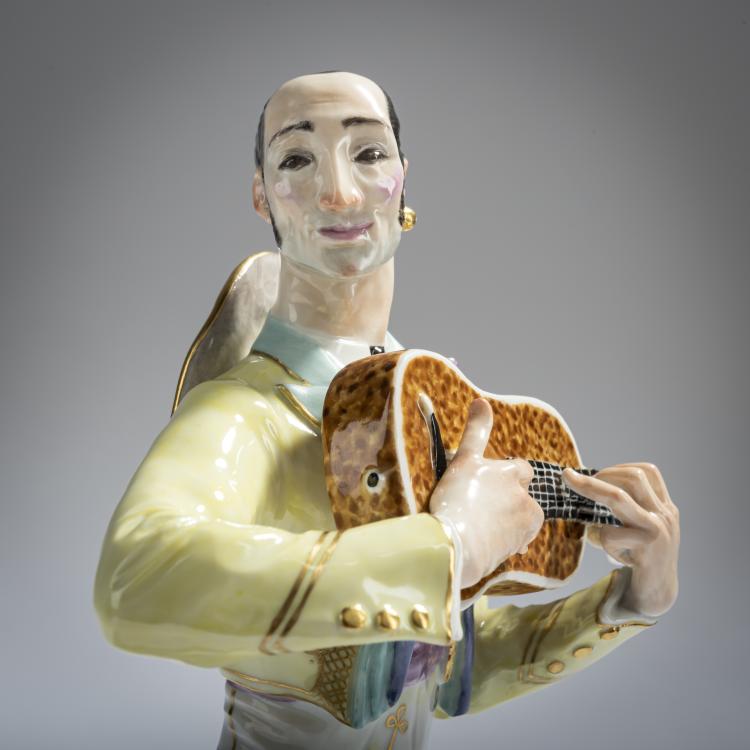 Bild 4 zu Objekt, 'Spaniard with Lute', 1933, Paul Scheurich, Meissen, 161E 1177