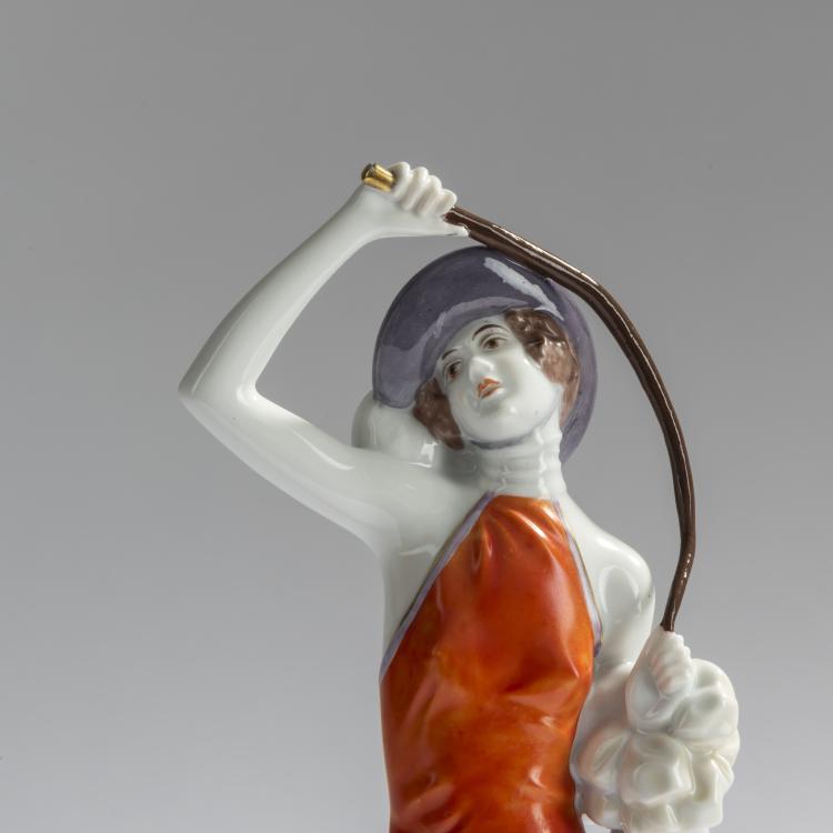 Bild 2 zu Objekt, Frau mit Reitgerte, um 1926, Dorothea Charol, Rosenthal, Selb, 161E 1194
