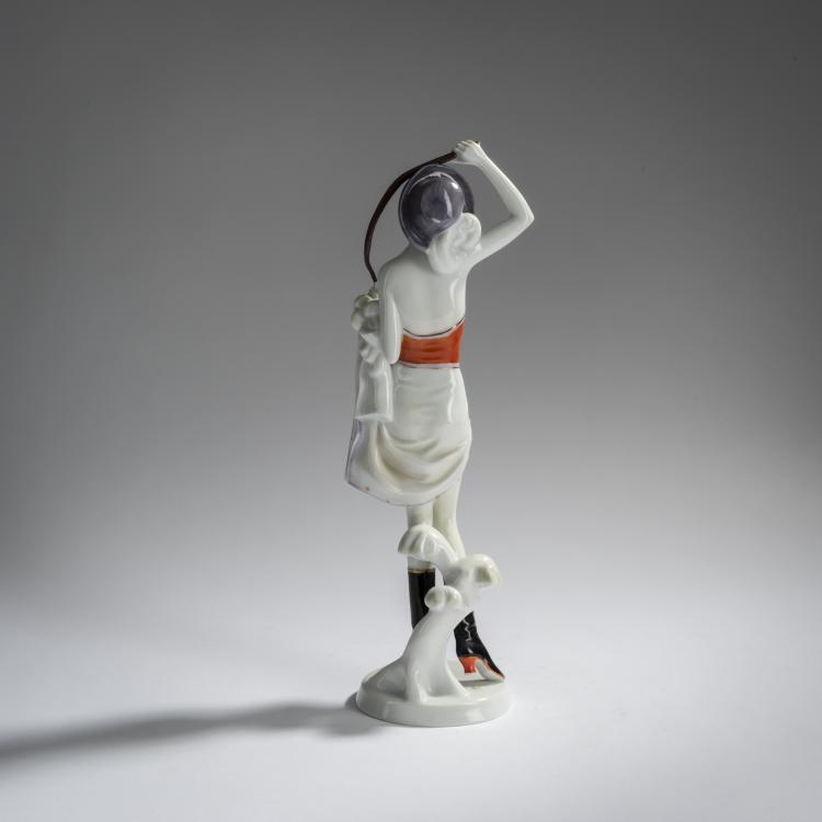 Bild 3 zu Objekt, Frau mit Reitgerte, um 1926, Dorothea Charol, Rosenthal, Selb, 161E 1194