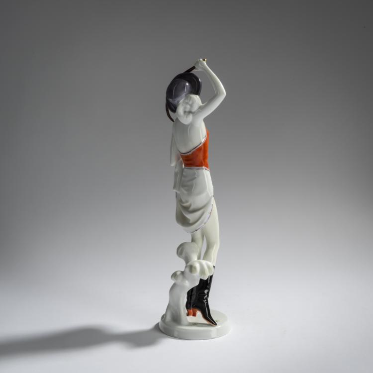 Bild 5 zu Objekt, Frau mit Reitgerte, um 1926, Dorothea Charol, Rosenthal, Selb, 161E 1194