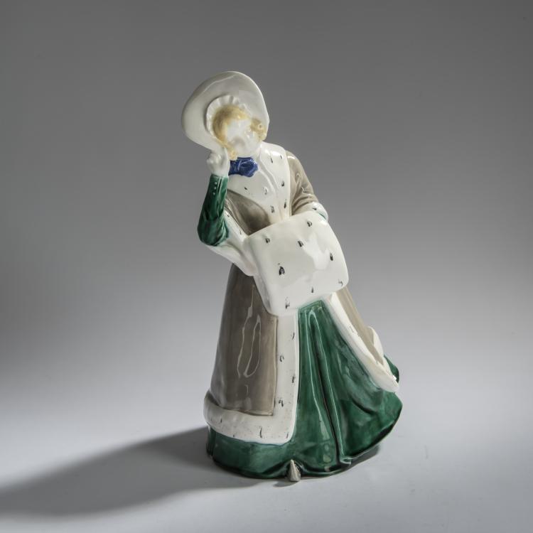 Hauptbild zu Objekt, 'Winter', um 1908, Emil Meier (zugeschrieben), Wiener Keramik, 161E 1256