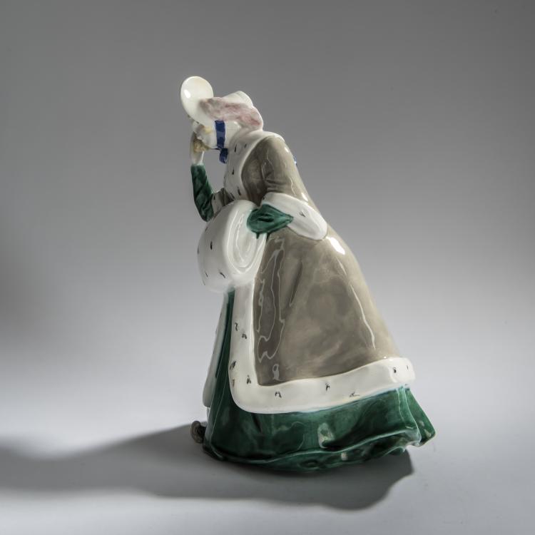 Bild 1 zu Objekt, 'Winter', um 1908, Emil Meier (zugeschrieben), Wiener Keramik, 161E 1256