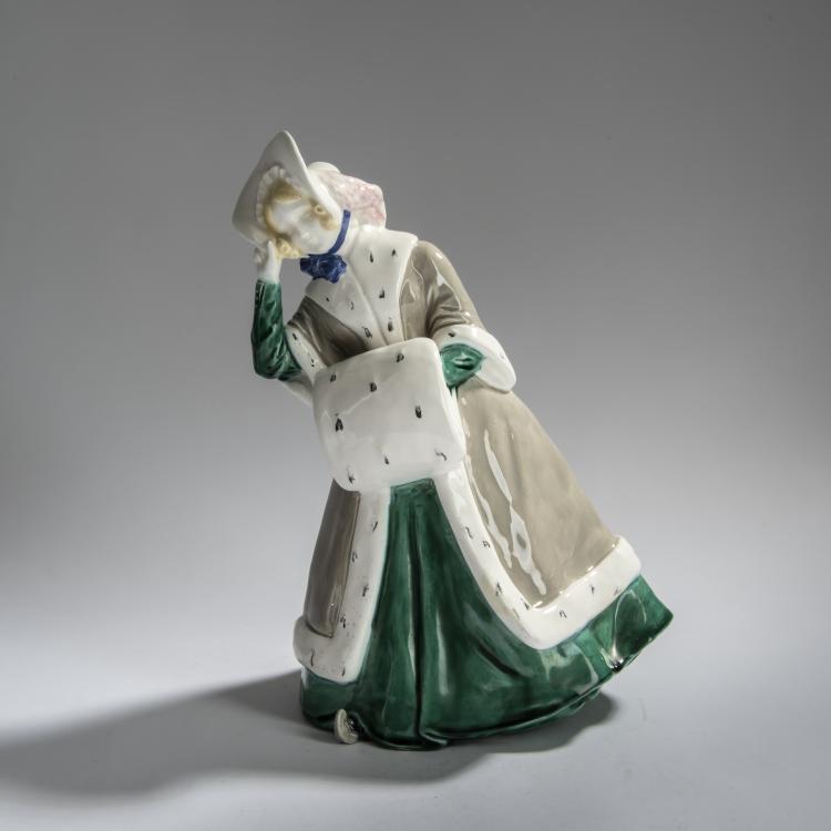 Bild 2 zu Objekt, 'Winter', um 1908, Emil Meier (zugeschrieben), Wiener Keramik, 161E 1256