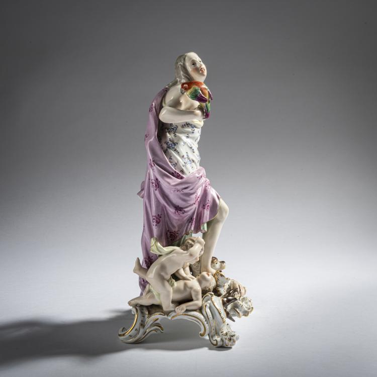 Bild 2 zu Objekt, 'Allegory of Feeling', 1748, Johann Friedrich Eberlein, Meissen, 161E 1136