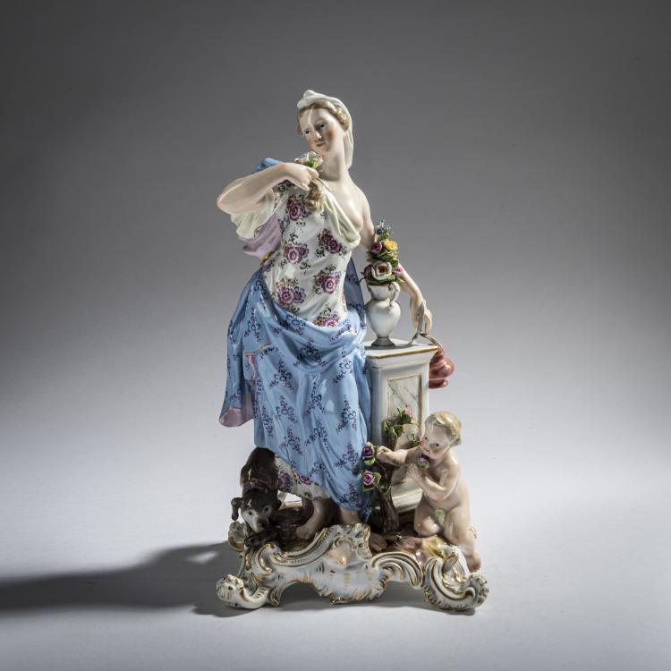 Hauptbild zu Objekt, 'Allegorie des Geruchs', 1748, Johann Friedrich Eberlein, Meissen, 161E 1137
