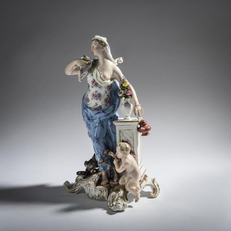 Bild 1 zu Objekt, 'Allegorie des Geruchs', 1748, Johann Friedrich Eberlein, Meissen, 161E 1137