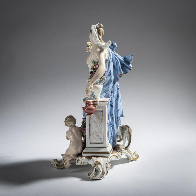 Bild 2 zu Objekt, 'Allegorie des Geruchs', 1748, Johann Friedrich Eberlein, Meissen, 161E 1137