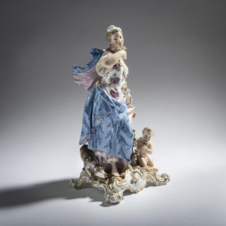 Bild 3 zu Objekt, 'Allegorie des Geruchs', 1748, Johann Friedrich Eberlein, Meissen, 161E 1137