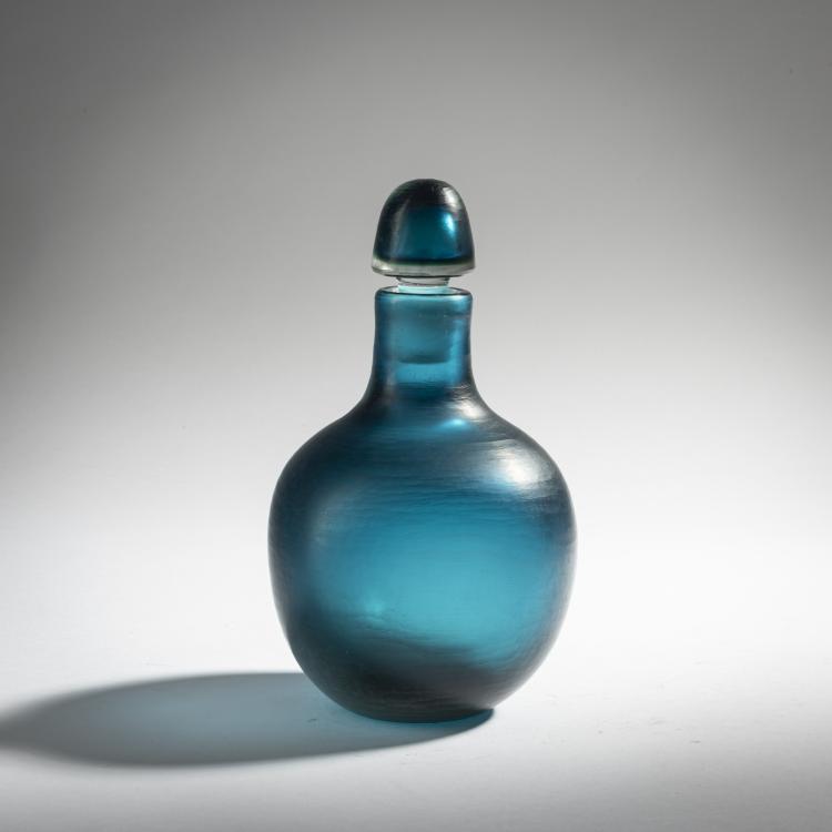 Hauptbild zu Objekt, Flasche mit Stopfen 'Inciso', 1956/57, Paolo Venini, Venini & C., Murano, 161B 324