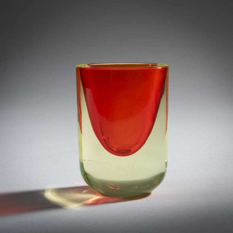 Hauptbild zu Objekt, Kleine Vase 'Sommerso', um 1960, Antonio Da Ros, Cenedese, Gino, Murano, 161B 407