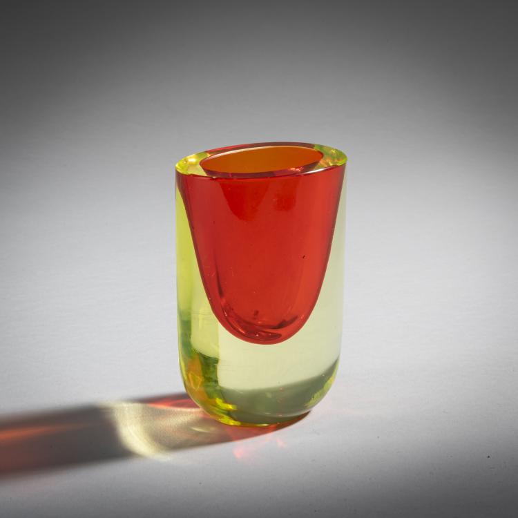Bild 1 zu Objekt, Kleine Vase 'Sommerso', um 1960, Antonio Da Ros, Cenedese, Gino, Murano, 161B 407