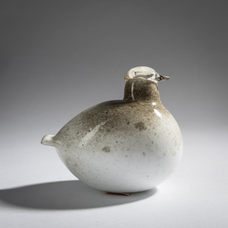 Hauptbild zu Objekt, Schneehuhn 'Riekko', 1981, Oiva Toikka, Nuutaj&auml;rvi, Notsj&ouml;; Iittala, Kalvola, 161D 824