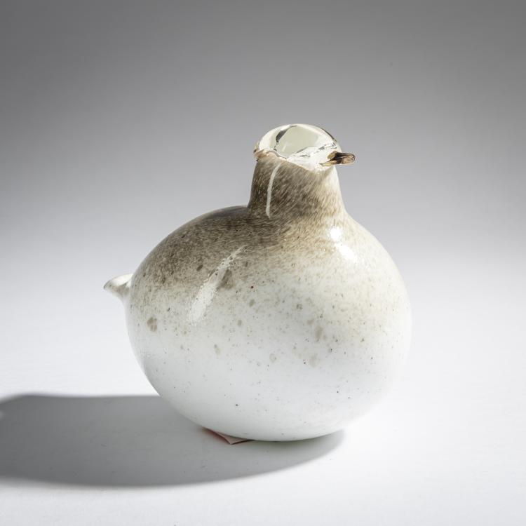 Bild 1 zu Objekt, Schneehuhn 'Riekko', 1981, Oiva Toikka, Nuutaj&auml;rvi, Notsj&ouml;; Iittala, Kalvola, 161D 824