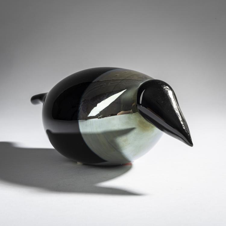 Bild 1 zu Objekt, Kr&auml;he 'Varis', 1981, Oiva Toikka, Nuutaj&auml;rvi, Notsj&ouml;; Iittala, Kalvola, 161D 827