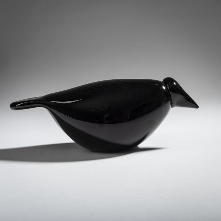 Hauptbild zu Objekt, Kr&auml;he 'Varis', 1981-98, Oiva Toikka, Nuutaj&auml;rvi, Notsj&ouml;; Iittala, Kalvola, 161D 829