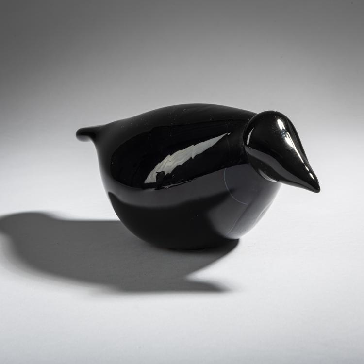 Bild 1 zu Objekt, Kr&auml;he 'Varis', 1981-98, Oiva Toikka, Nuutaj&auml;rvi, Notsj&ouml;; Iittala, Kalvola, 161D 829