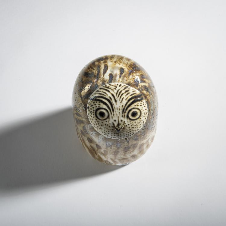 Bild 2 zu Objekt, Uhu 'Huuhkaja', 1984-85, Oiva Toikka, Nuutaj&auml;rvi, Notsj&ouml;; Iittala, Kalvola, 161D 832