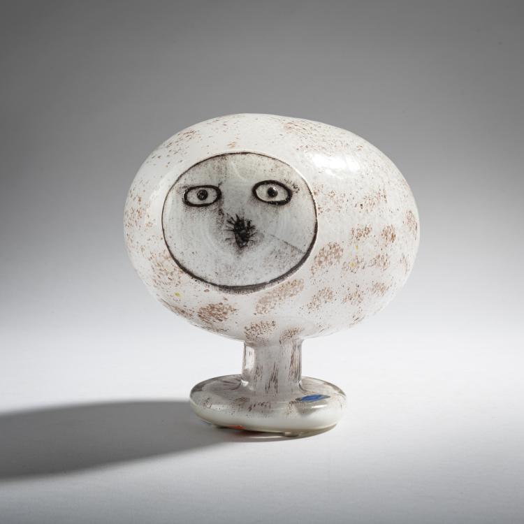 Hauptbild zu Objekt, Lappland-Eule 'Lapinp&ouml;ll&ouml;', 1984-85, Oiva Toikka, Nuutaj&auml;rvi, Notsj&ouml;; Iittala, Kalvola, 161D 834