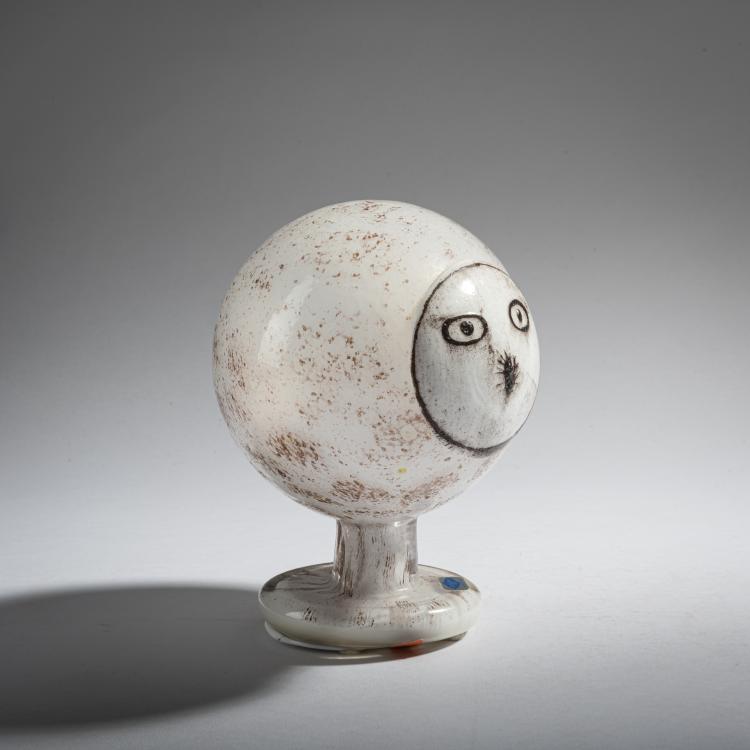 Bild 3 zu Objekt, Lappland-Eule 'Lapinp&ouml;ll&ouml;', 1984-85, Oiva Toikka, Nuutaj&auml;rvi, Notsj&ouml;; Iittala, Kalvola, 161D 834