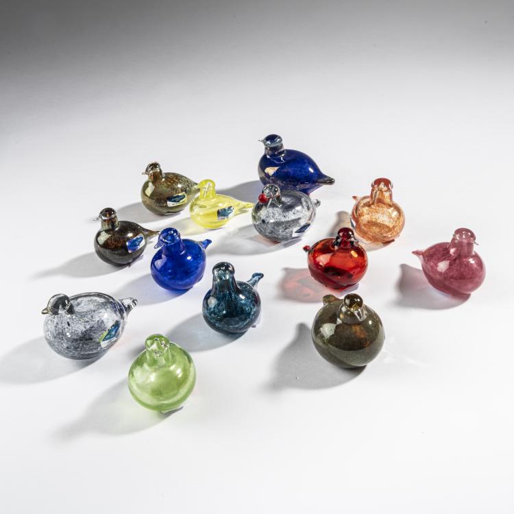 Bild 1 zu Objekt, 13 Goldh&auml;hnchen 'Hippi&auml;inen', 1983-93, Oiva Toikka, Nuutaj&auml;rvi, Notsj&ouml;; Iittala, Kalvola, 161D 830