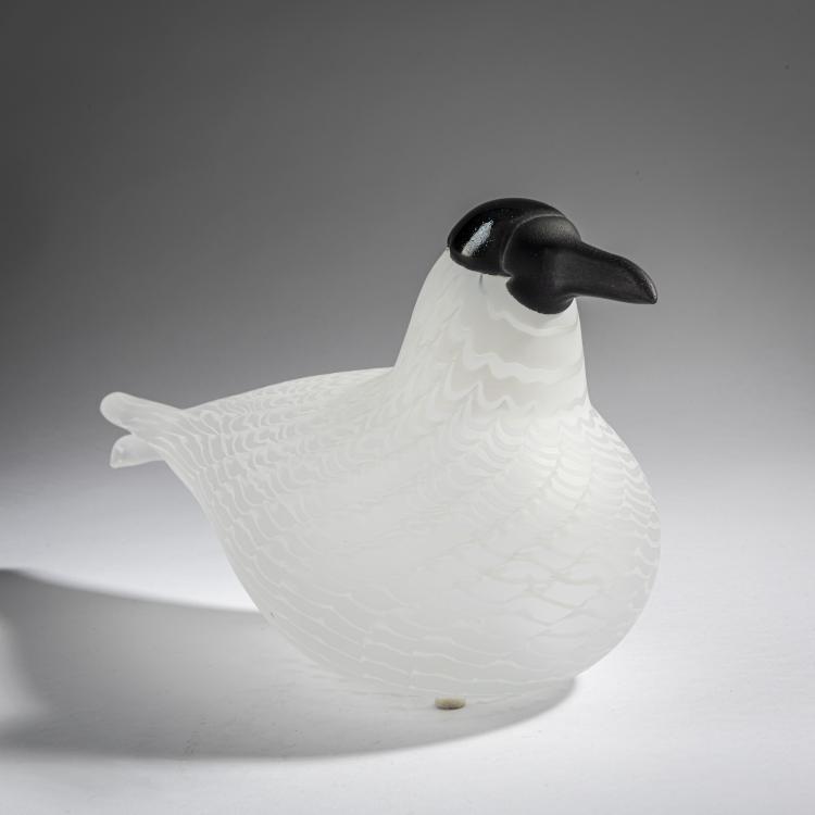 Bild 1 zu Objekt, Lachm&ouml;we 'R&auml;ysk&auml;', 1988-92, Oiva Toikka, Nuutaj&auml;rvi, Notsj&ouml;; Iittala, Kalvola, 161D 845