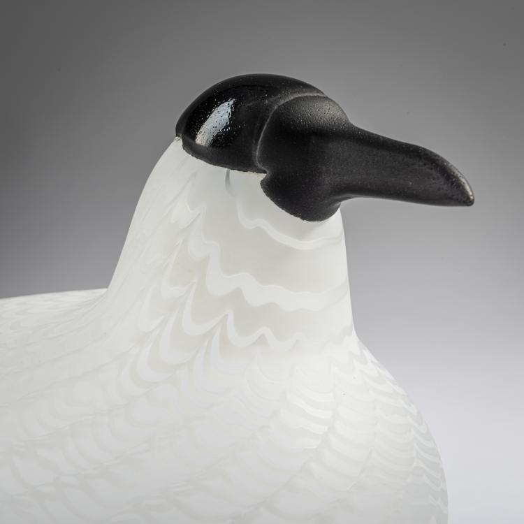 Bild 2 zu Objekt, Lachm&ouml;we 'R&auml;ysk&auml;', 1988-92, Oiva Toikka, Nuutaj&auml;rvi, Notsj&ouml;; Iittala, Kalvola, 161D 845