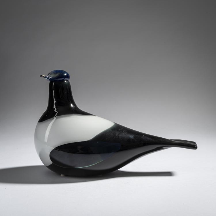 Hauptbild zu Objekt, Elster 'Harakka', 1990-94, Oiva Toikka, Nuutaj&auml;rvi, Notsj&ouml;; Iittala, Kalvola, 161D 848