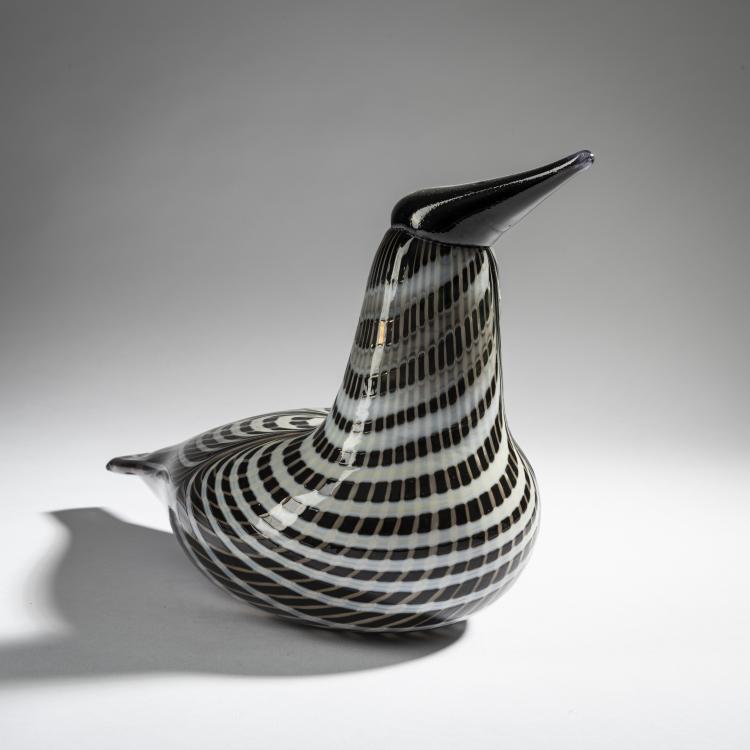 Bild 1 zu Objekt, Red-throated diver 'Kaakkuri', 1991-98, Oiva Toikka, Nuutaj&auml;rvi, Notsj&ouml;; Iittala, Kalvola, 161D 857