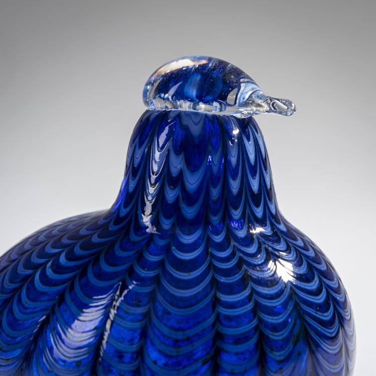 Bild 2 zu Objekt, Blauschwanz 'Sinisulka', 1991, Oiva Toikka, Nuutaj&auml;rvi, Notsj&ouml;; Iittala, Kalvola, 161D 855