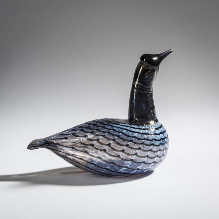 Hauptbild zu Objekt, Diver 'Mustakurkku-Uikku', 1991-97, Oiva Toikka, Nuutaj&auml;rvi, Notsj&ouml;; Iittala, Kalvola, 161D 861