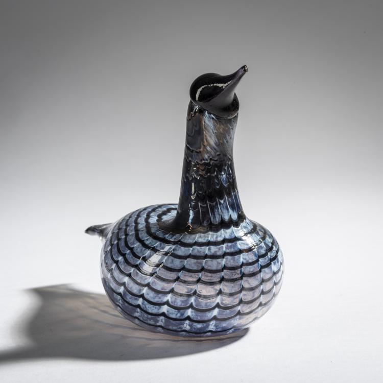 Bild 1 zu Objekt, Diver 'Mustakurkku-Uikku', 1991-97, Oiva Toikka, Nuutaj&auml;rvi, Notsj&ouml;; Iittala, Kalvola, 161D 861