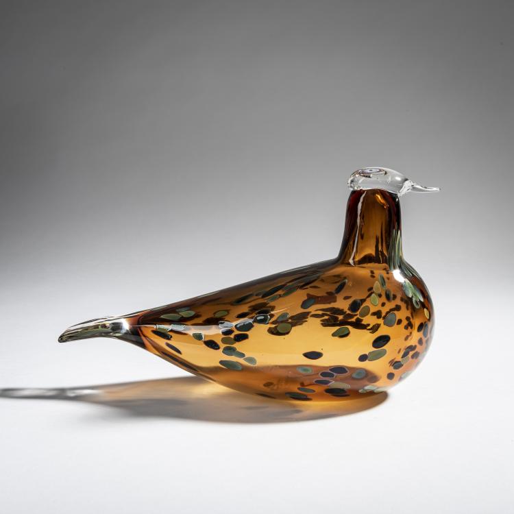 Hauptbild zu Objekt, Braune Bekassine 'Pekkasiini', 1994-96, Oiva Toikka, Nuutaj&auml;rvi, Notsj&ouml;; Iittala, Kalvola, 161D 892