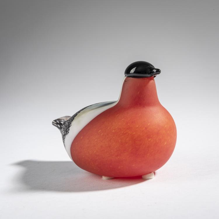 Bild 1 zu Objekt, Bulfinch 'Panatulkut', 1994, Oiva Toikka, Nuutj&auml;rvi, Notsj&ouml;; Iittala, Kalvola, 161D 883