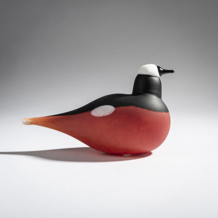 Hauptbild zu Objekt, Mountain redstart 'Vuorilepp&auml;lintu', 1994, Oiva Toikka, Iittala, Kalvola, 161D 884