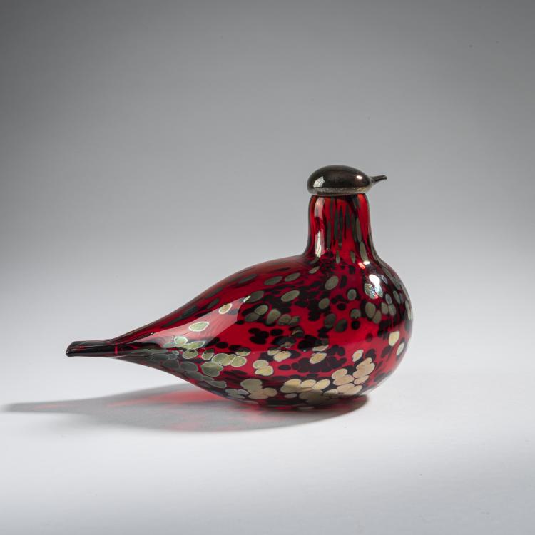 Hauptbild zu Objekt, Ruby Bird 'Rubiinilintu', 1996, Oiva Toikka, Nuutaj&auml;rvi, Notsj&ouml;; Iittala, Kalvola, 161D 912