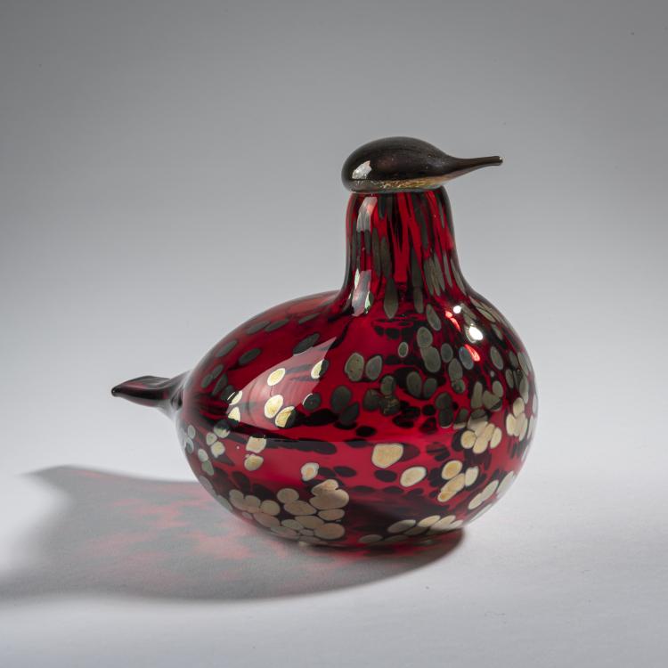 Bild 1 zu Objekt, Ruby Bird 'Rubiinilintu', 1996, Oiva Toikka, Nuutaj&auml;rvi, Notsj&ouml;; Iittala, Kalvola, 161D 912