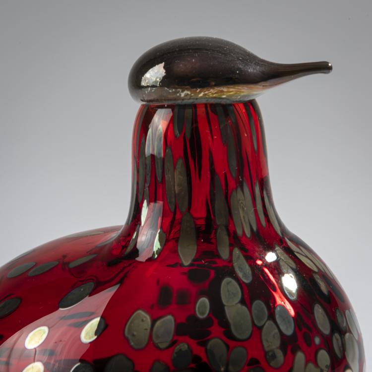 Bild 2 zu Objekt, Ruby Bird 'Rubiinilintu', 1996, Oiva Toikka, Nuutaj&auml;rvi, Notsj&ouml;; Iittala, Kalvola, 161D 912