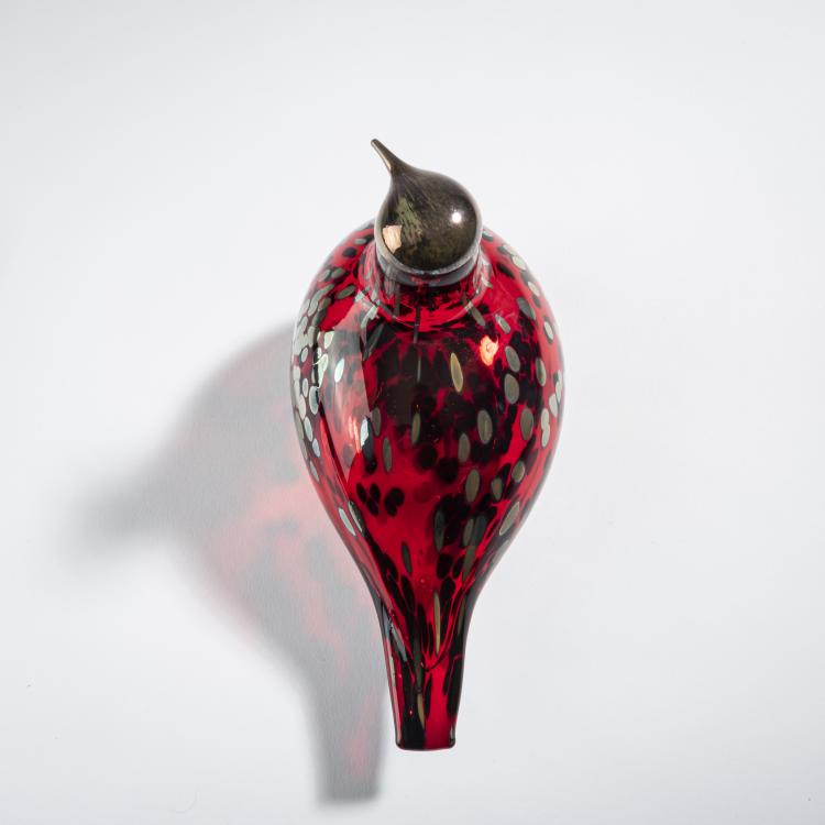 Bild 3 zu Objekt, Ruby Bird 'Rubiinilintu', 1996, Oiva Toikka, Nuutaj&auml;rvi, Notsj&ouml;; Iittala, Kalvola, 161D 912
