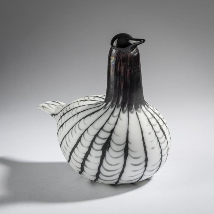 Bild 1 zu Objekt, Diver 'Mustap&auml;&auml;uikku', 1996-98, Oiva Toikka, Nuutaj&auml;rvi, Notsj&ouml;; Iittala, Kalvola, 161D 922