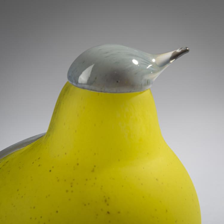 Bild 2 zu Objekt, Gelbe Bachstelze 'Keltav&auml;st&auml;r&auml;kki', 1996, Oiva Toikka, Nuutaj&auml;rvi, Notsj&ouml;; Iittala, Kalvola, 161D 914