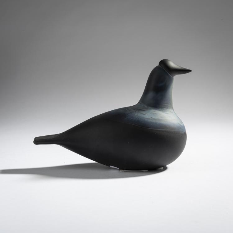 Hauptbild zu Objekt, Jackdaw 'Naakka', 1996-98, Oiva Toikka, Nuutaj&auml;rvi, Notsj&ouml;; Iittala, Kalvola, 161D 924