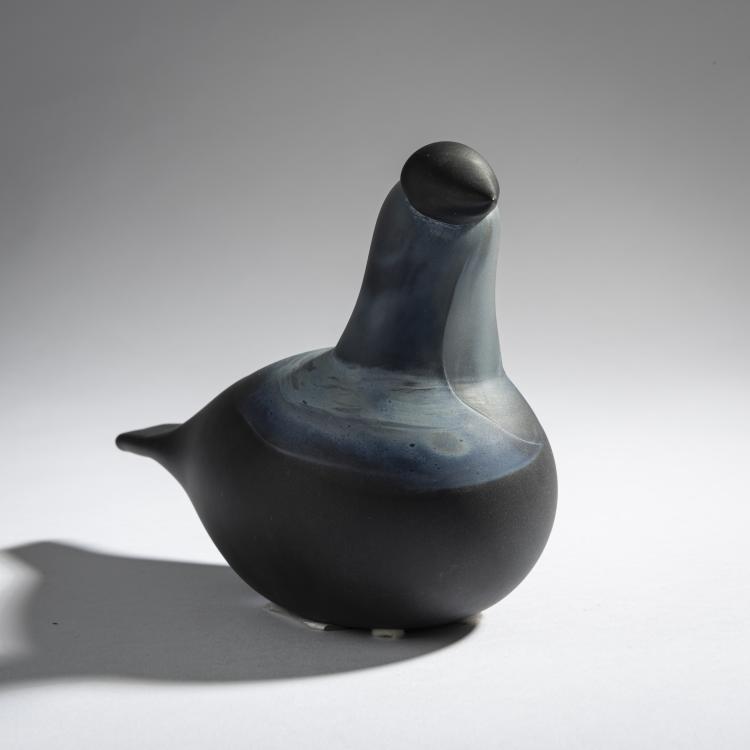 Bild 1 zu Objekt, Jackdaw 'Naakka', 1996-98, Oiva Toikka, Nuutaj&auml;rvi, Notsj&ouml;; Iittala, Kalvola, 161D 924