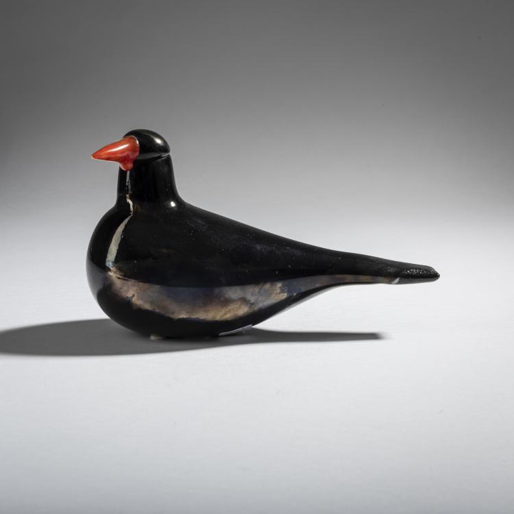 Hauptbild zu Objekt, Amsel 'Mustarastas', 1996-98, Oiva Toikka, Nuutaj&auml;rvi, Notsj&ouml;; Iittala, Kalvola, 161D 925