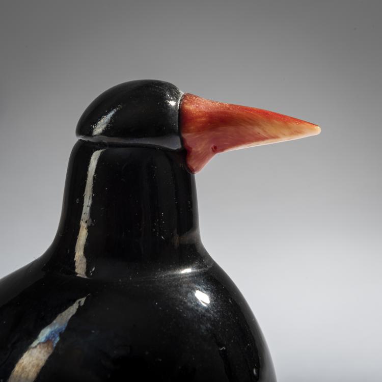 Bild 2 zu Objekt, Amsel 'Mustarastas', 1996-98, Oiva Toikka, Nuutaj&auml;rvi, Notsj&ouml;; Iittala, Kalvola, 161D 925