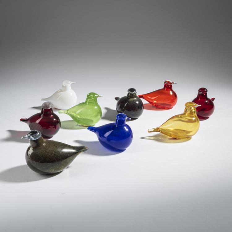Bild 1 zu Objekt, Nine Terns, 1996-2005, Oiva Toikka, Nuutaj&auml;rvi, Notsj&ouml;; Iittala, Kalvola., 161D 926