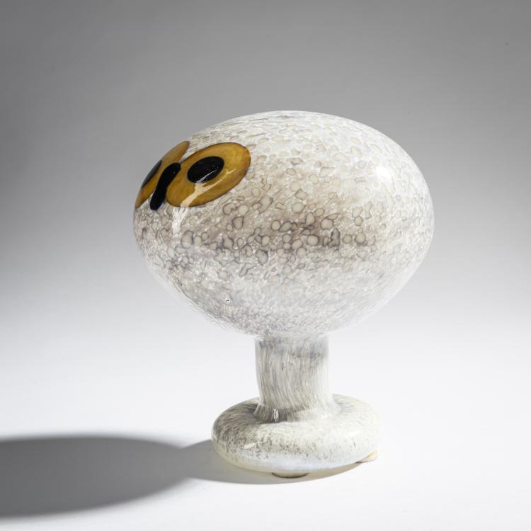 Hauptbild zu Objekt, Owl 'Helmip&ouml;ll&ouml;', 1996, Oiva Toikka, Nuutaj&auml;rvi, Notsj&ouml;; Iittala, Kalvola, 161D 917