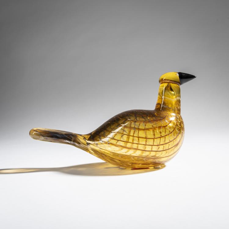 Hauptbild zu Objekt, Karelian golden cuckoo 'Karjalan Kultak&auml;k&ouml;nen', 1997, Oiva Toikka, Nuutaj&auml;rvi, Notsj&ouml;; Iittala, Kalvola., 161D 928